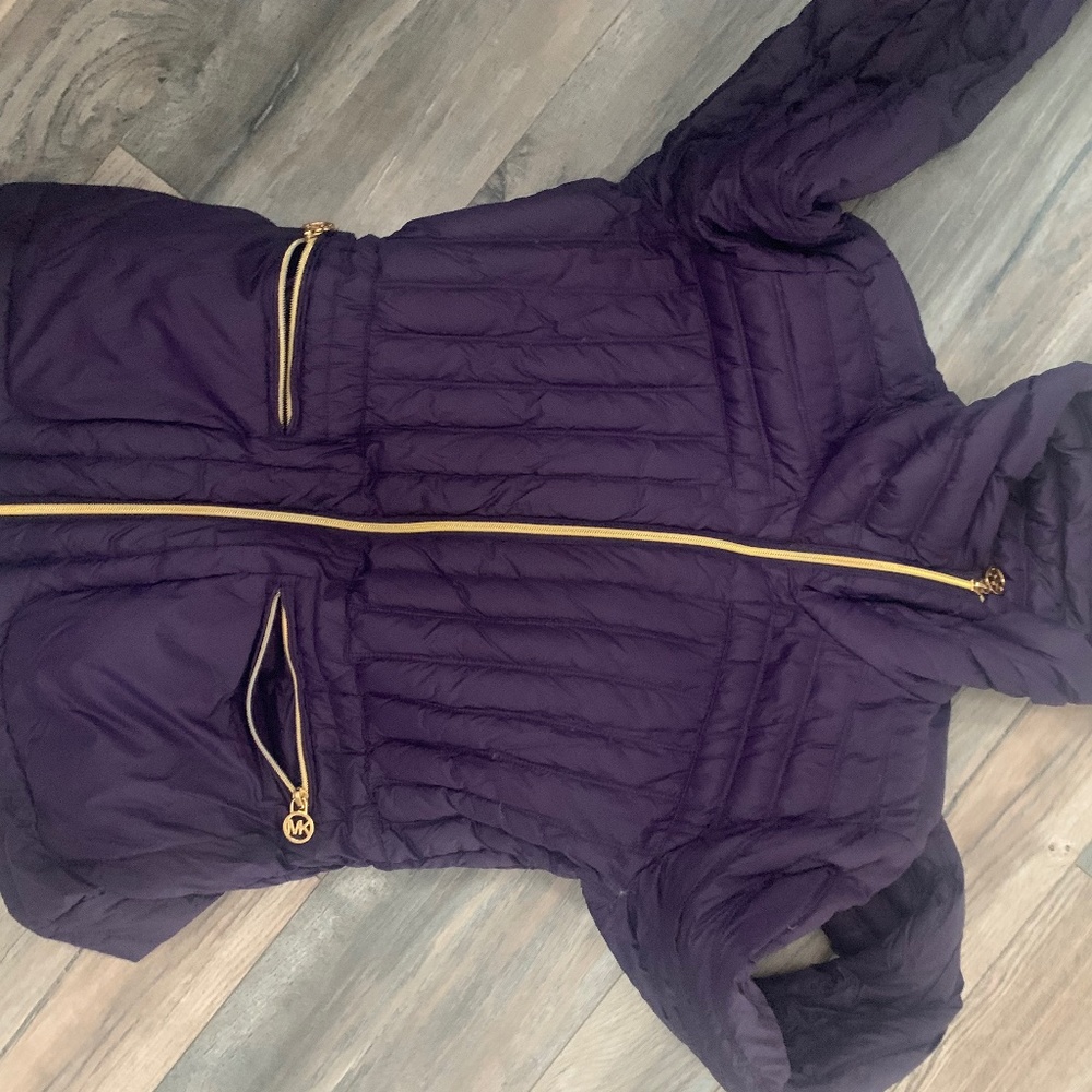 Michael Kors puffer purple medium
